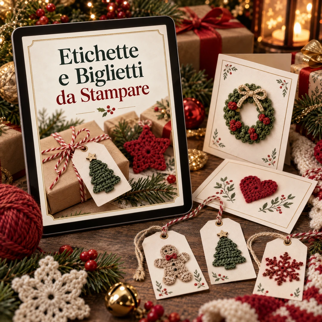 Bonus 6 — Etichette e biglietti di Natale da stampare